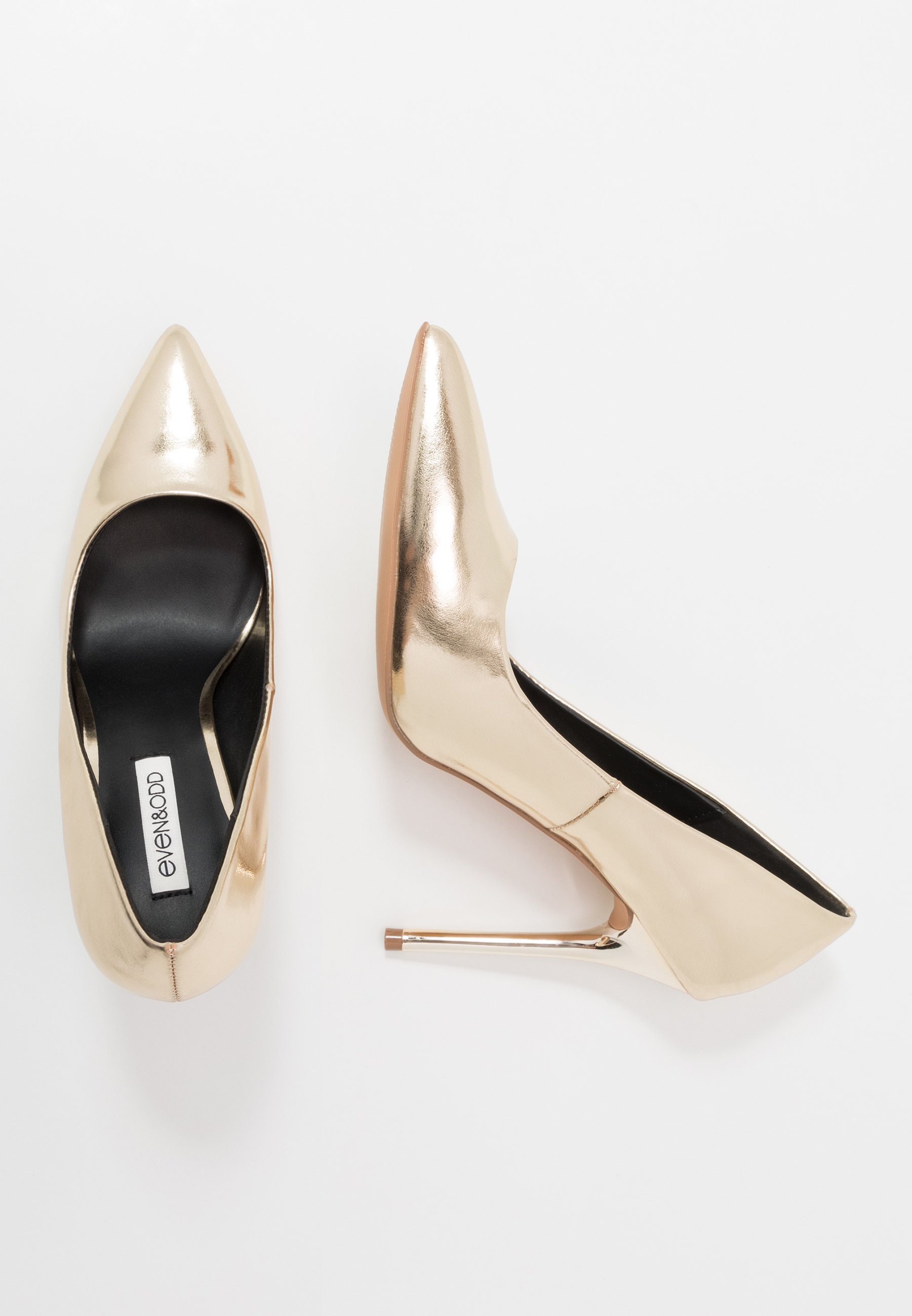escarpin doré zalando
