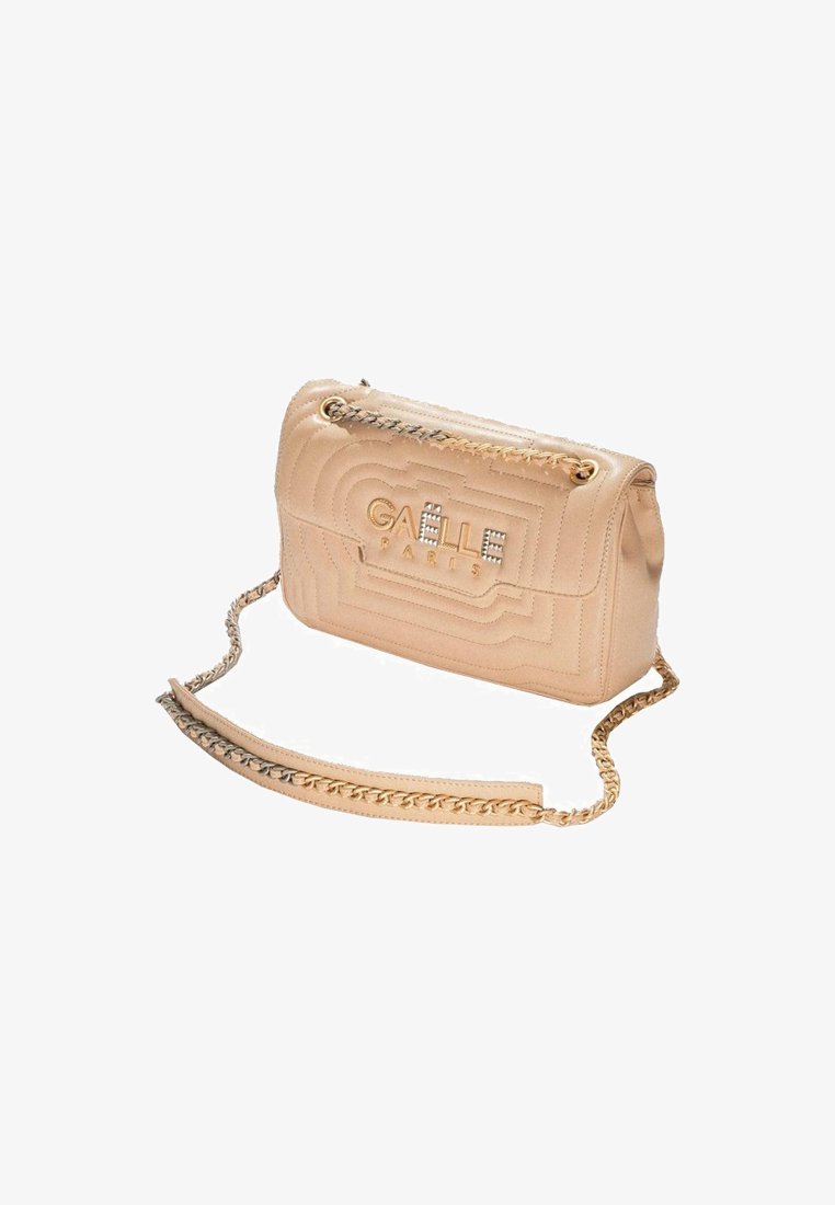 GAeLLE PARIS METELASSÉ CON LOGO GBAD Borsa a tracolla beige
