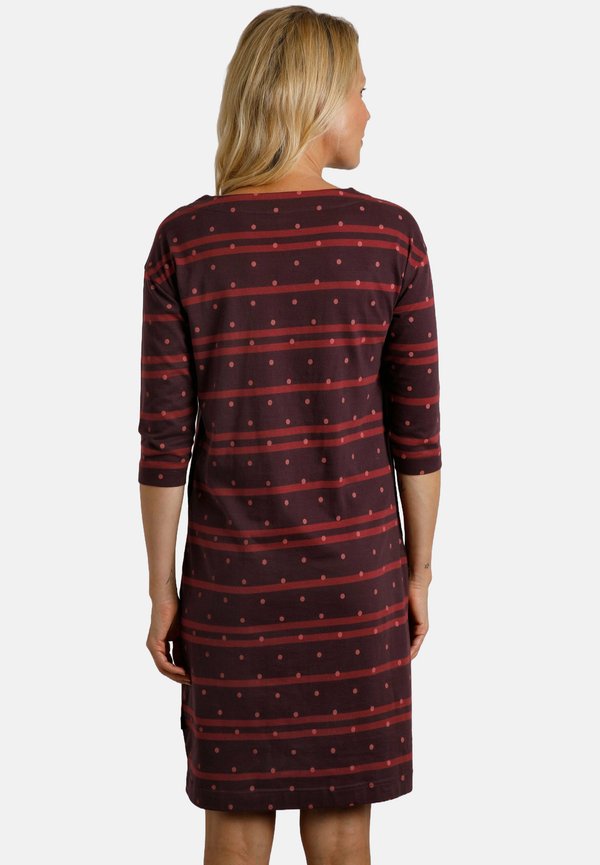 Jersey dress - mulled wine