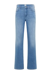 Mustang Jeans Madison Wide In Denim Blu Medio Per Donna 1017608/5000-782