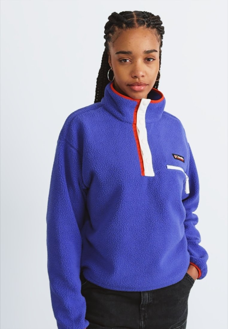 Columbia HELVETIA CROPPED HALF SNAP - Fleece jumper - clematis