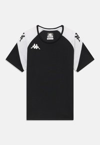 Kappa LORETO UNISEX - T-skjorte til trening - black/white