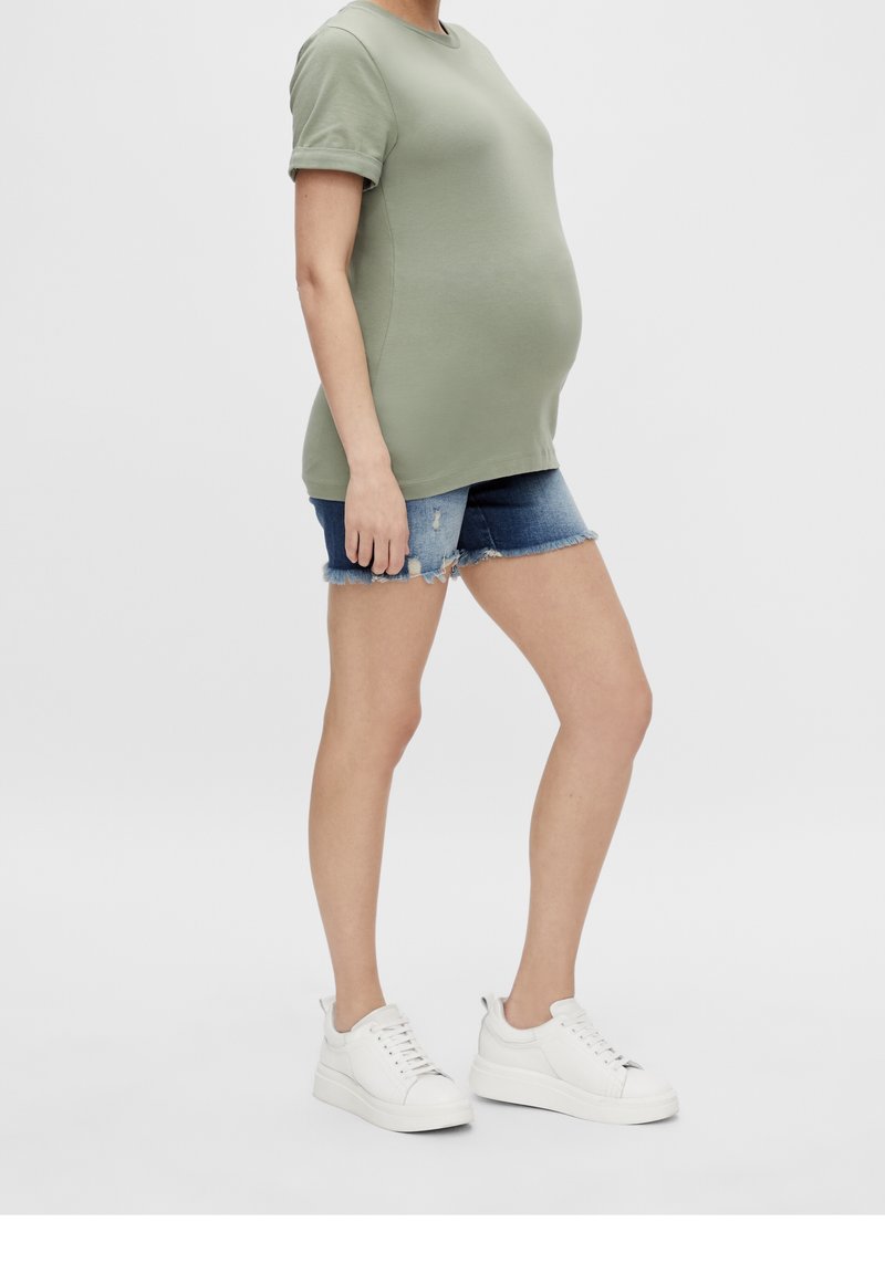 MAMALICIOUS Jeansshorts - light-blue denim