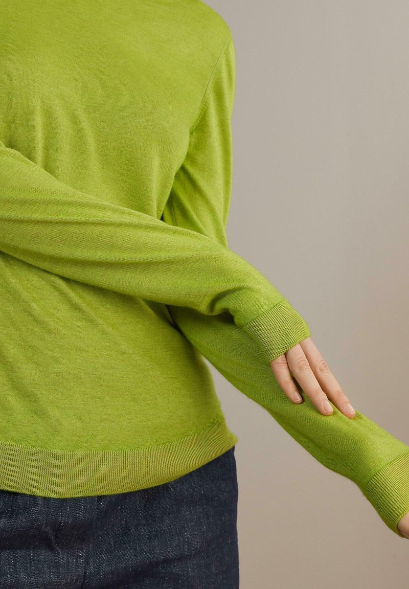 Damen Strickjacken | Falconeri Strickpullover grün soft day glo green/grün-meliert - SZ42625 Damen Strickjacken | Falconeri Strickpullover grün soft day glo green/grün-meliert - SZ42625