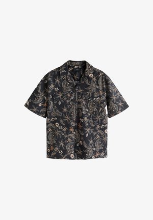 Next, REGULAR FIT - PRINT SHORT SLEEVE SHIRT . - Hemd - black paisley