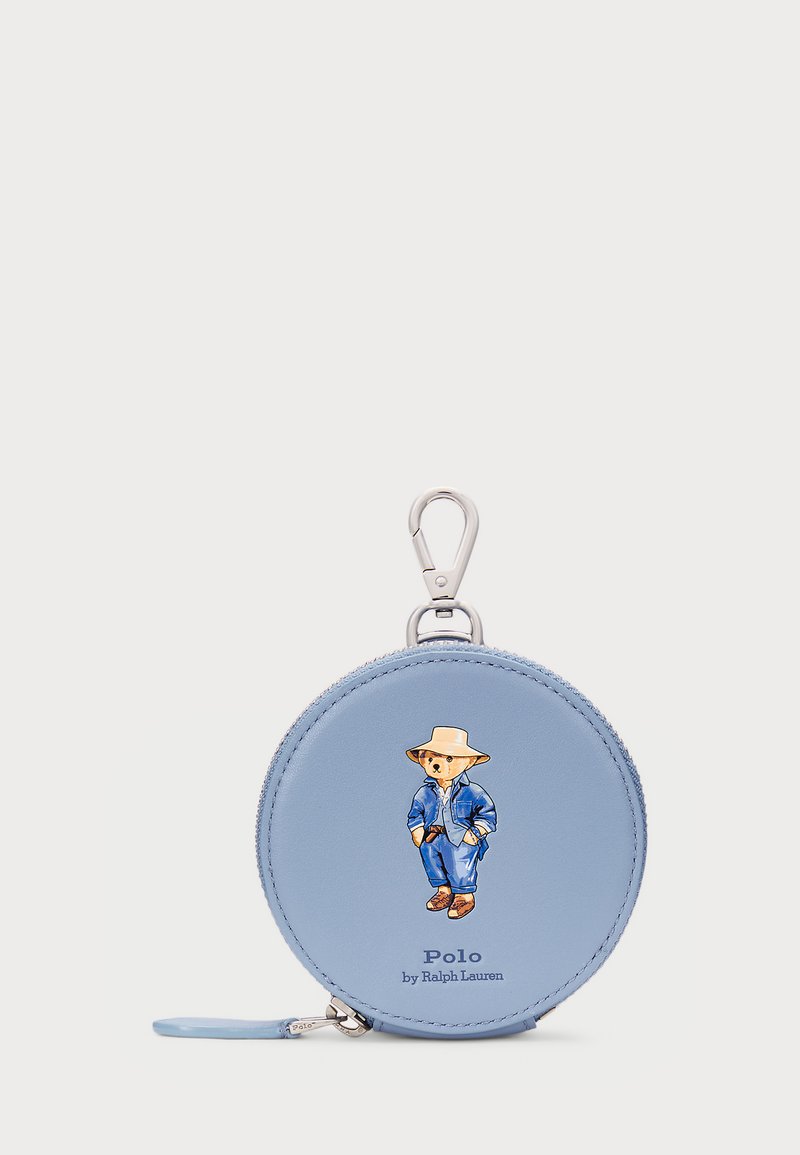 Polo Ralph Lauren - POLO BEAR LEATHER COIN POUCH - Portefeuille - faded denim, Agrandir