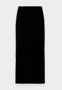 LABEL SKIRT - Maxi sukně - black