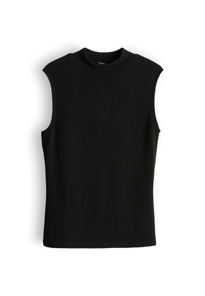 someday., SLIM RIB FUNNEL - Top - black