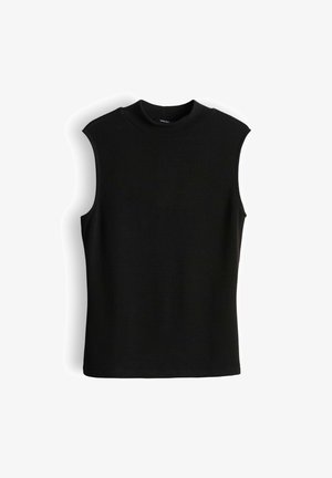 someday., SLIM RIB FUNNEL - Top - black