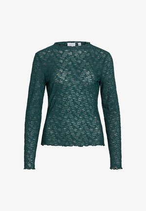VILA, LONG SLEEVED TOP VIFAY HIGH NECK - Blouse - ponderosa pine