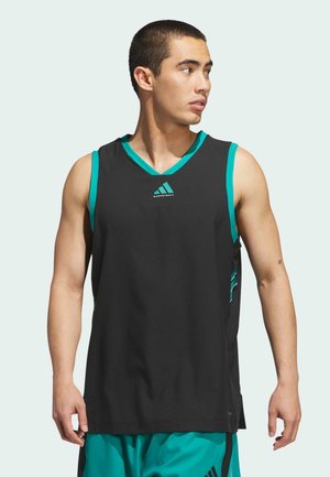 SELECT - Top - black   pure teal
