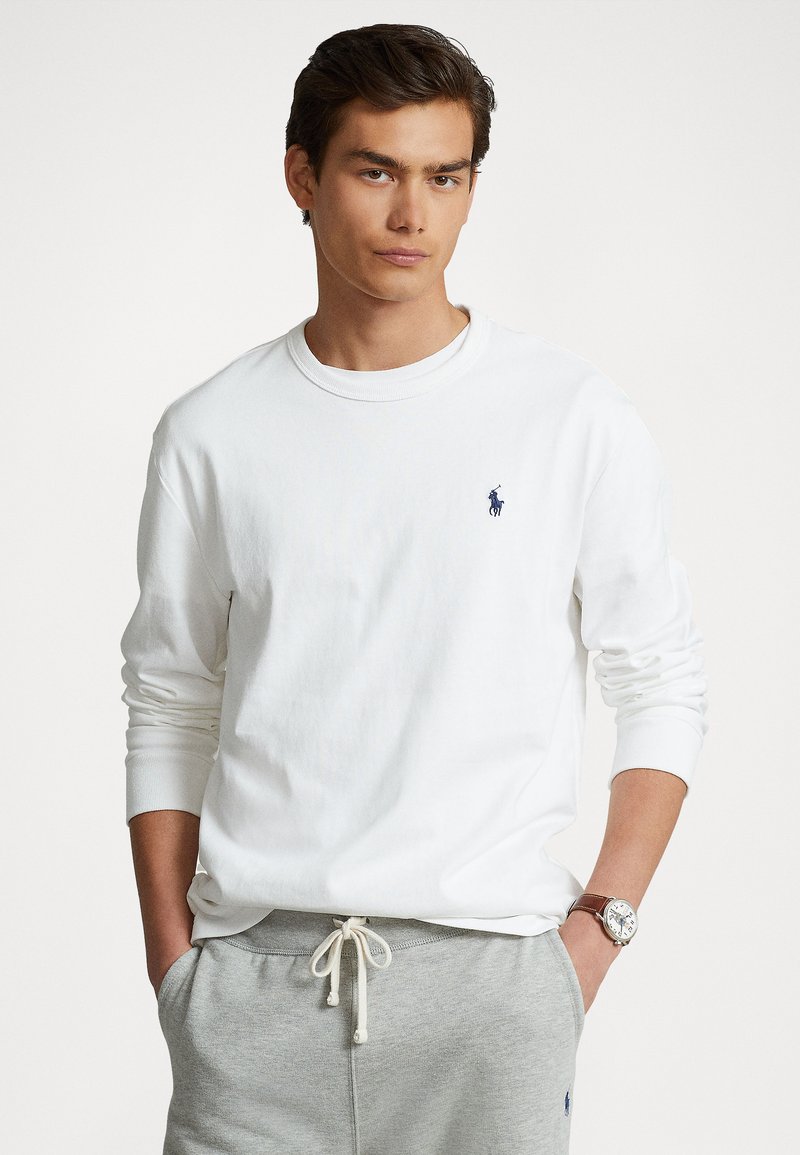 Polo Ralph Lauren CLASSIC FIT HEAVYWEIGHT JERSEY T-SHIRT - Topper langermet - white