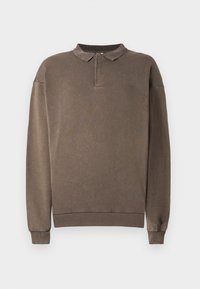 LONG SLEEVE POLO UNISEX - Camisola de manga comprida - faded brown