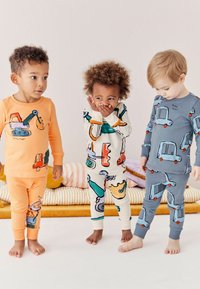 Next SNUGGLE 3 PACK SET - Pyjama - blue orange digger