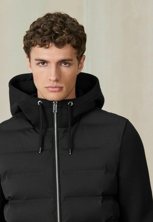 Next, REGULAR FIT - QUILTED HYBRID HOODED JACKET - Winterjacke - black