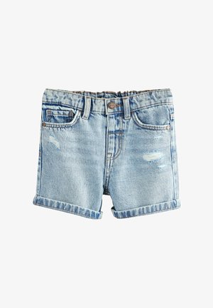 Next REGULAR FIT - Džínové kraťasy - light blue distressed