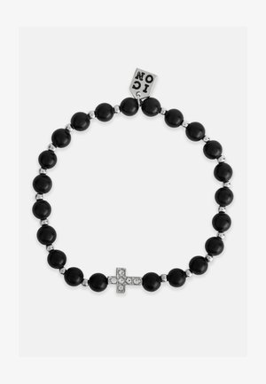CROSS BEADED UNISEX - Apyrankė - silver-coloured/black