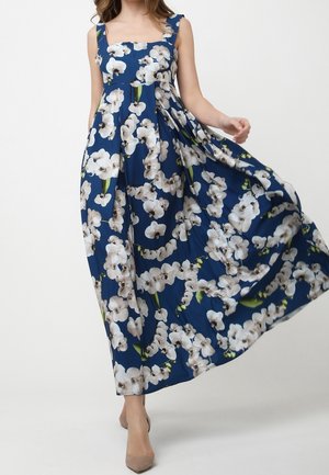 Robe longue - mottled royal blue