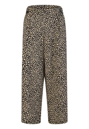 Stooker Women, COMO  WIDE LEG  - Stoffhose - sand abstract aop