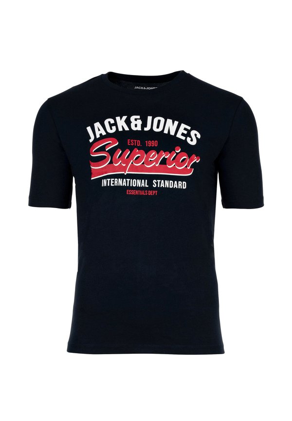 5ER PACK LEOGRA CREW NECK KURZARM RUNDHALS 
 LOGO  - Print T-shirt - schwarz weiß blau grün beige3