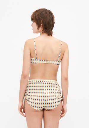 LOTTIE CHECK BANDEAU - Top de bikini - blue/tangerine