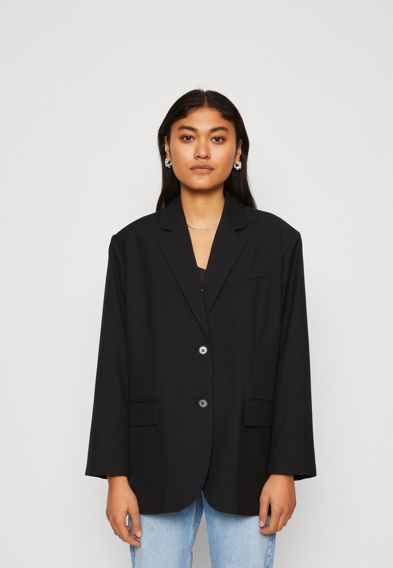 Weekday eliana oversized pitk takki black musta zalando fi