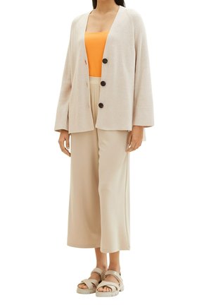TOM TAILOR Strickjacke - beige