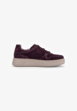 Gabor, GABOR SNEAKER LOW - Trainers - mulberry