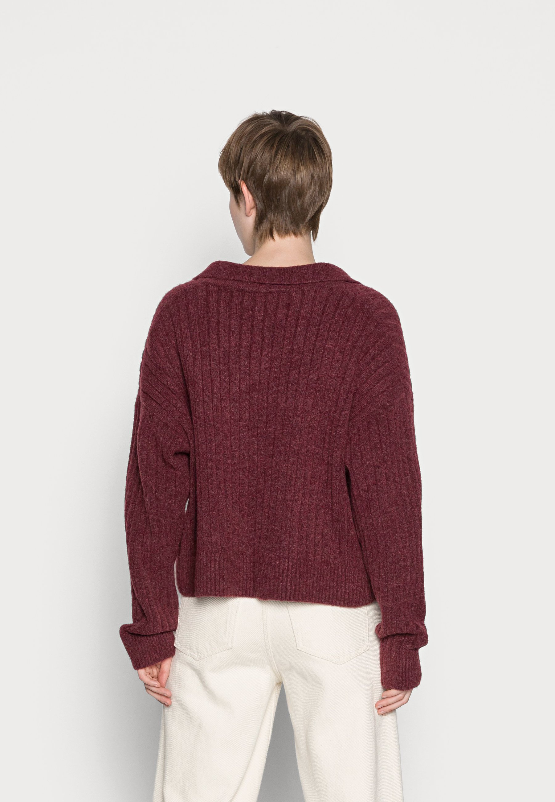Weekday HUSKY SWEATER - Trui - burgundy 