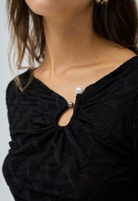 Salsa Jeans LONG-SLEEVE WITH CHEST DETAIL - Blouse - schwarz