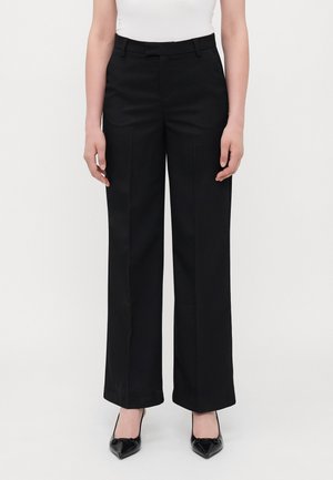 STRAIGHT TROUSERS - Pantaloni - black