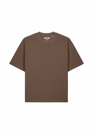 BASIC SUPERHEAVY BOXY TEE 26 UNISEX - T-shirt basique - mocca