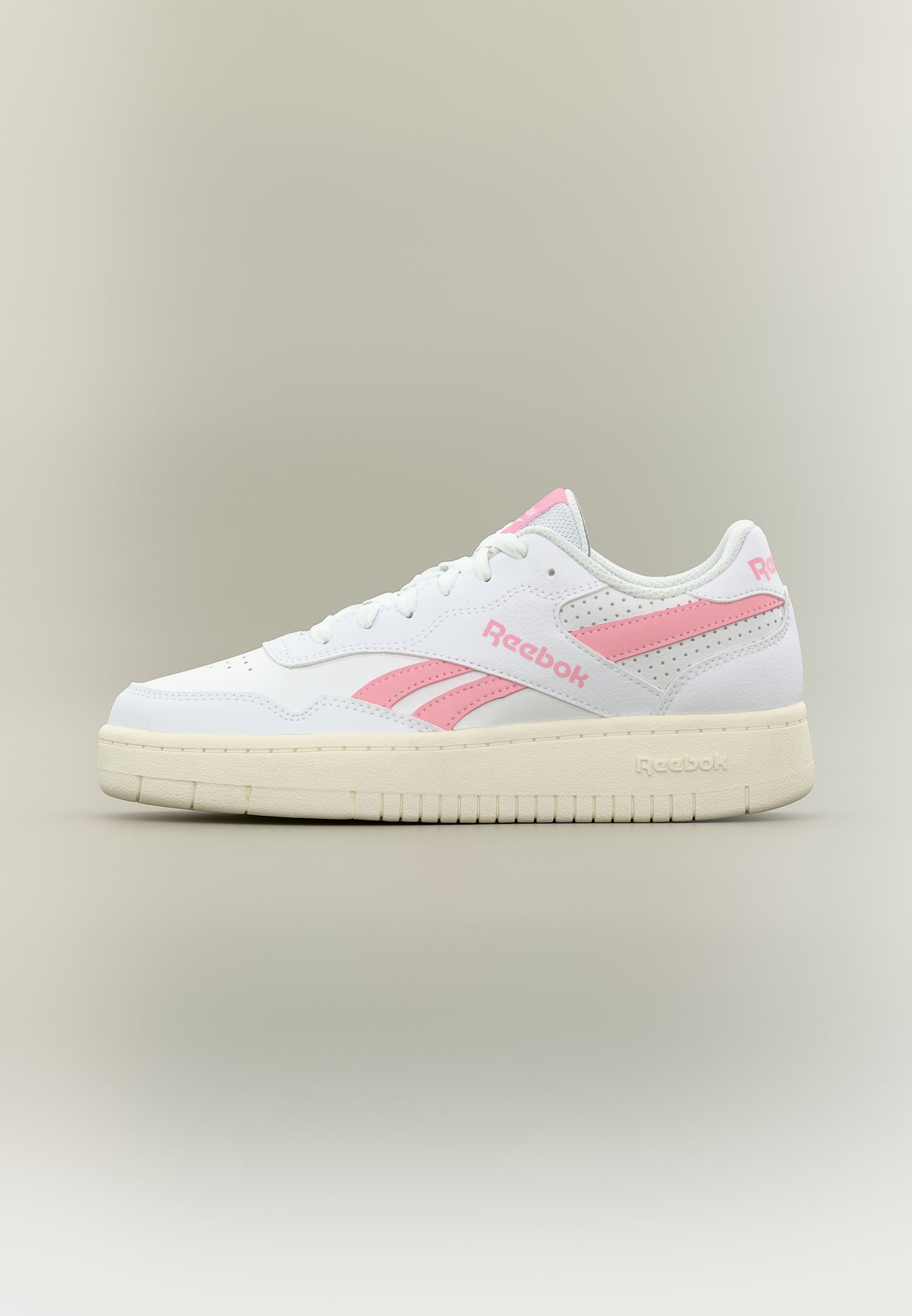 Reebok BB 1000 DOUBLE - Trainers - footwear white/expressive pink