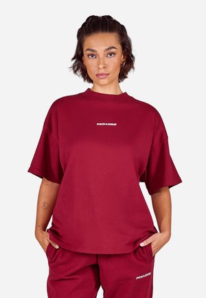 BRACY HEAVY OVERSIZED TEE - Základné tričko - bordeaux