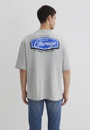 GARAGE PRINTED - Print T-shirt - light grey melange