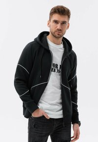 Ombre Sudadera con cremallera - black