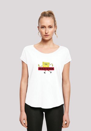 SPONGEBOB SCHWAMMKOPF WHATEVER - Print T-shirt - white