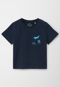 s.Oliver MIT PRINT-DETAIL - T-shirt print - navy