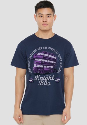 Cotton Soul, HARRY POTTER MAGICAL MOTORS  THE KNIGHT BUS - Print T-shirt - dark blue