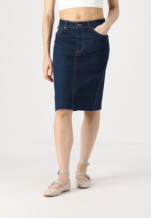CARA - Jupe en jean - green stone