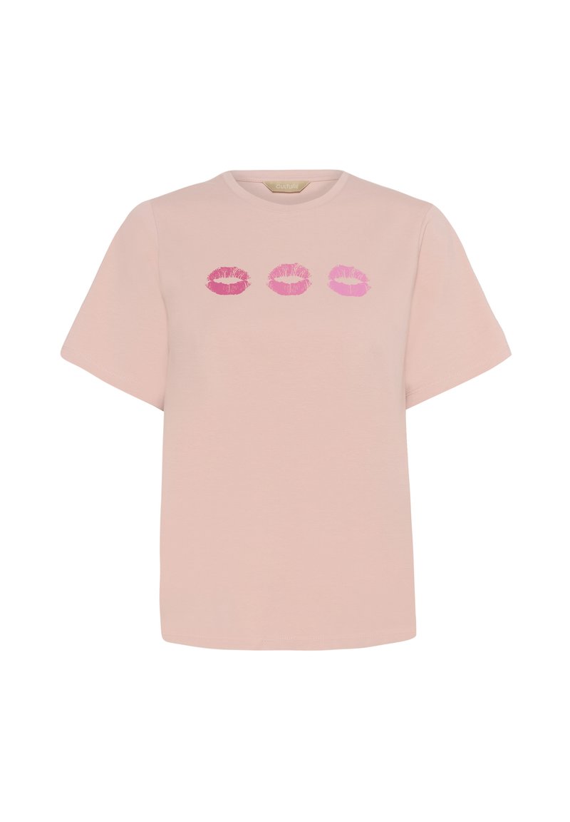 culture T-shirt print roze