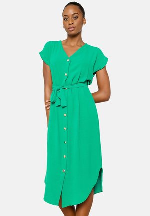 WITH V-NECK - Day dress - green apple