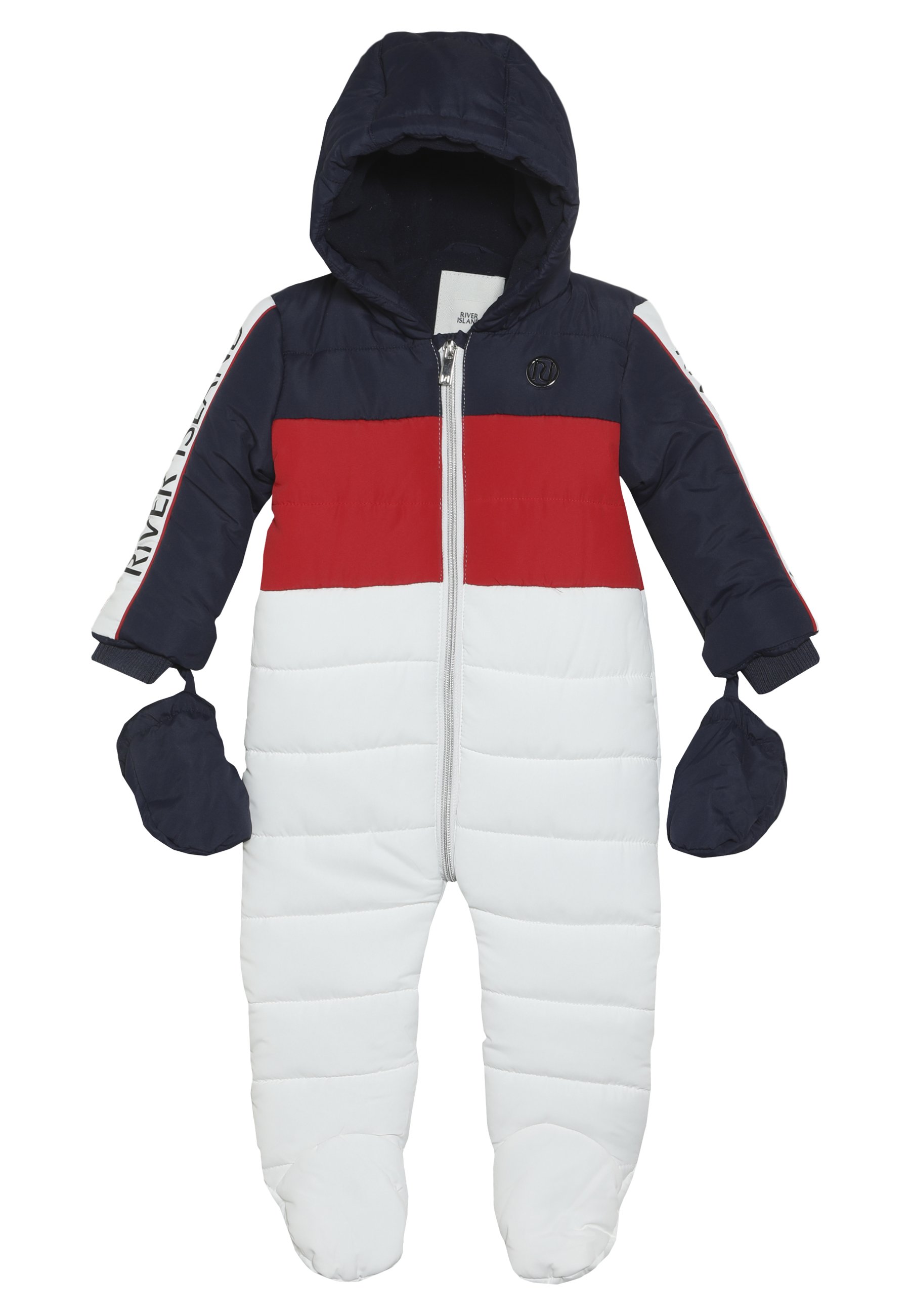river island snowsuit blue