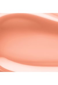 Glat, blank ferskenfarvet væske- eller gelétekstur med bløde lysreflektioner, der skaber blide kurver og højlys.