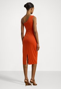 Lauren Ralph Lauren JERSEY ONE SHOULDER COCKTAIL DRESS - Trikoomekko - orange