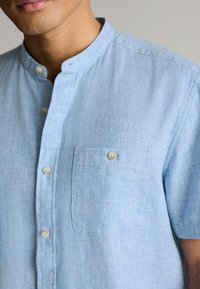Next SHORT SLEEVE GRANDAD COLLAR - Hemd - blue