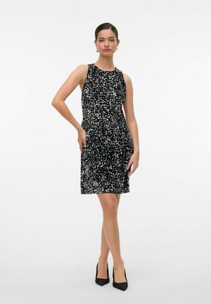 Vero Moda PARTY-VMBELLA KURZES - Koktajl obleka/za zabavo - black