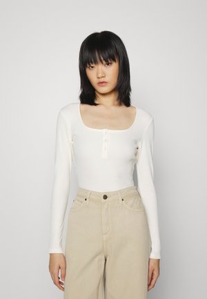 ONLNESSA PLACKET - Maglietta a manica lunga - cloud dancer