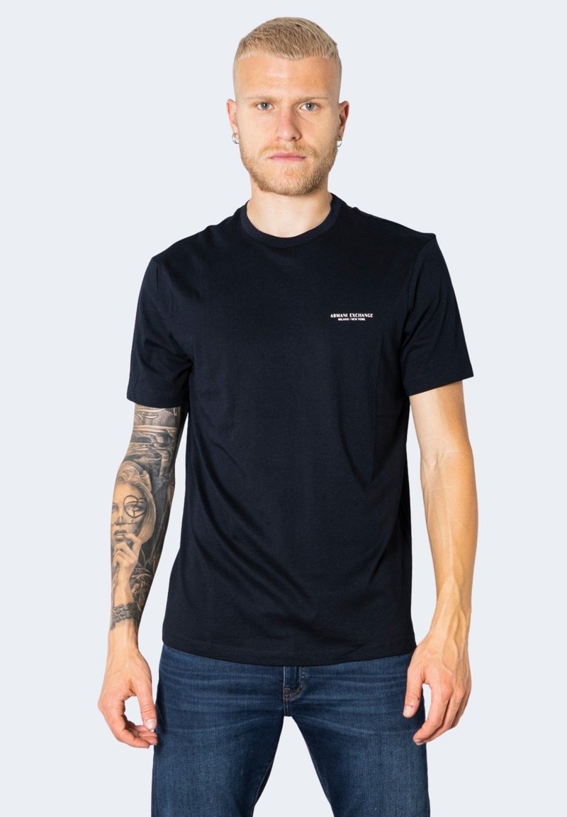 Armani Exchange - T-shirt basic - dark blue, Ingrandire