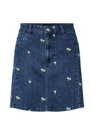 Pieces, PCFLORA, niebieski denim